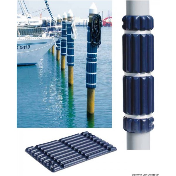 Defensa de pontón azul de 800 mm - N°1 - comptoirnautique.com