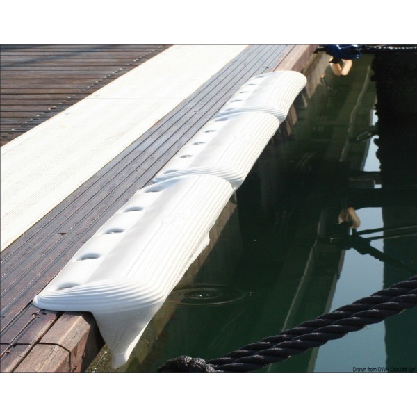 Defensa de pantalán blanca 730 mm - N°2 - comptoirnautique.com