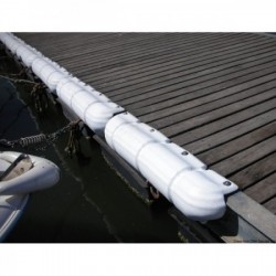 White pontoon fender 900 mm