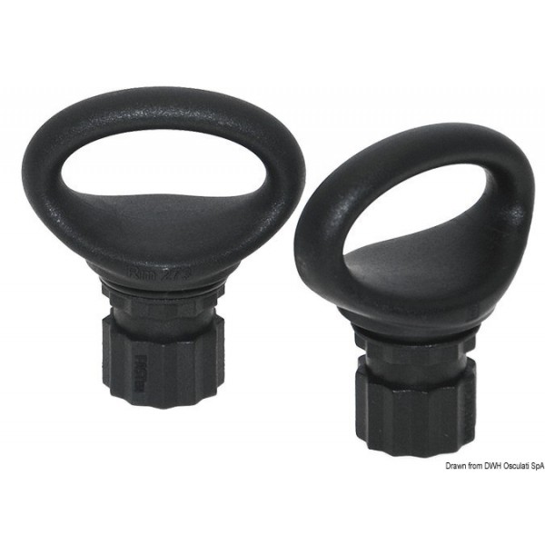 Coppia di anelli di fissaggio 75 x 46 mm - N°1 - comptoirnautique.com