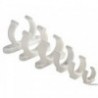 Clip plastique robuste blanc 30 mm (vendu par 10)