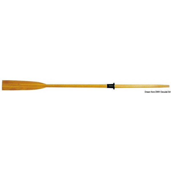 Mahogany oar 2.2 m x 38 mm - N°4 - comptoirnautique.com