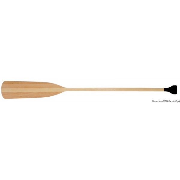 Laminated wood paddle 140 cm - N°1 - comptoirnautique.com 