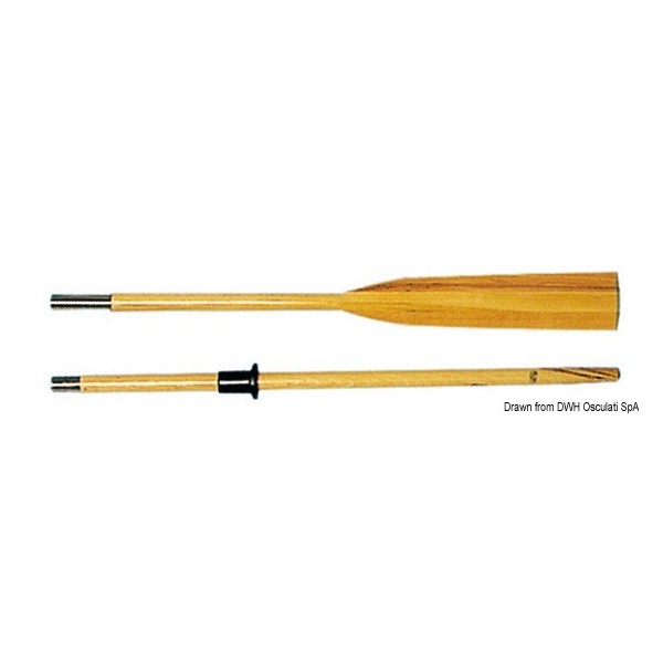 Beech split oar 250 cm - N°1 - comptoirnautique.com 