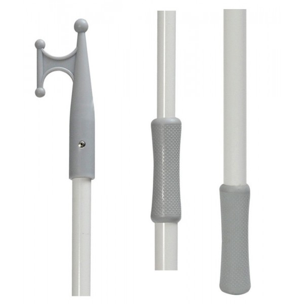 Easy Mooring white telescopic gaff - N°1 - comptoirnautique.com 