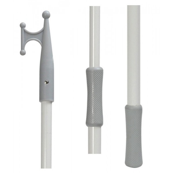 Ormeggio facile gaff telescopico bianco - N°1 - comptoirnautique.com