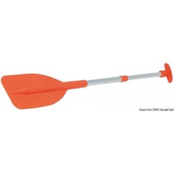 Emergency tritelescopic paddle