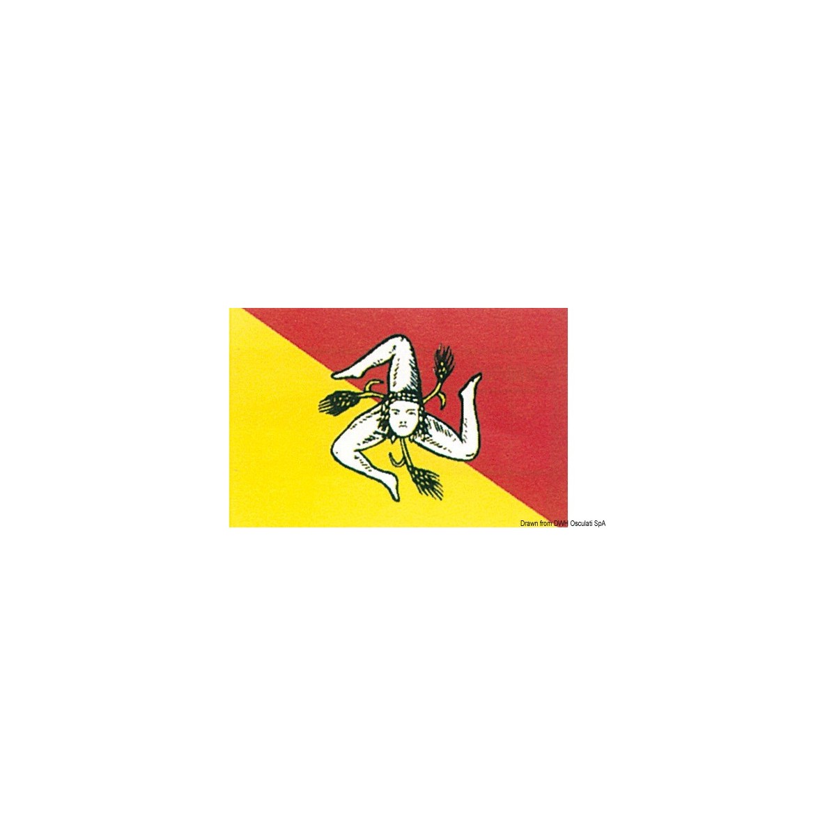 Bandiera Sicilia 20 X 30 Cm – Tessuto Poliestere 110 G/m², Resistente Alle Intemperie, Colori Vivaci, Con Cinghia E Passante Per Issare, Prodotto Tedesco Di Qualità