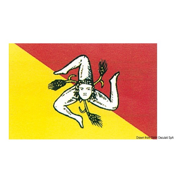 Sicily regional flag 20 x 30 cm - N°1 - comptoirnautique.com