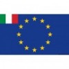 Bandeira da UE Itália 20 x 30 cm - N°1 - comptoirnautique.com