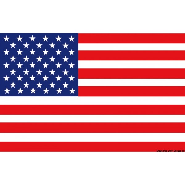 Bandiera USA 30 x 45 cm - N°1 - comptoirnautique.com