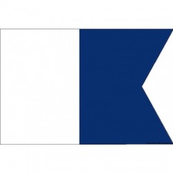 Bandeira letra A 20 x 30 cm