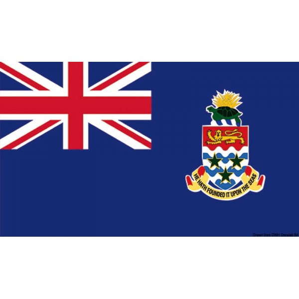 Bandiera nazionale delle Isole Cayman 20 x 30 cm - N°1 - comptoirnautique.com