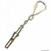 Schlüsselanhänger mit Ring aus poliertem Messing Pfeife - N°1 - comptoirnautique.com