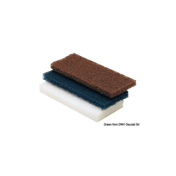 Coppia di tamponi abrasivi bianchi leggeri - N°1 - comptoirnautique.com