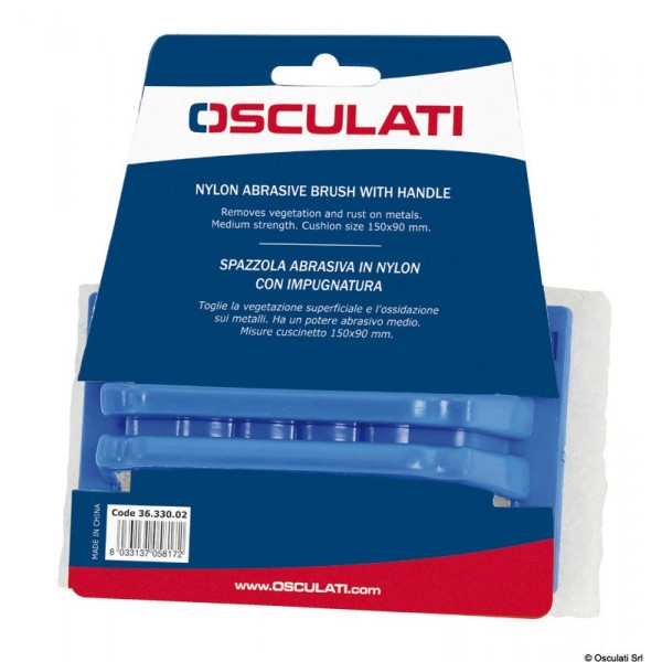 Nylon abrasive brush with handle - N°2 - comptoirnautique.com