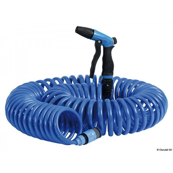 Tuyau rétractable p. lavage bateau 40'  - N°1 - comptoirnautique.com