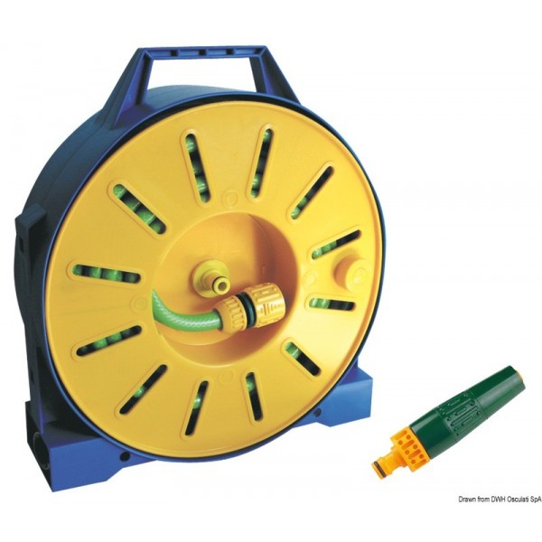 Tuyau PVC armé sur tambour enrouleur 15 m  - N°1 - comptoirnautique.com