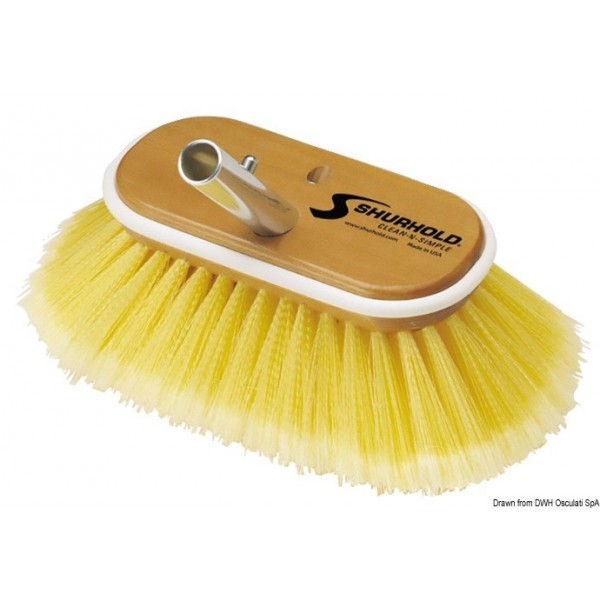 Spazzola gialla da 6" in fibra morbida - N°1 - comptoirnautique.com