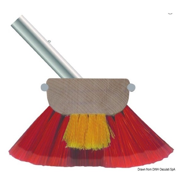 Pennello rosso da 6" a fibra media e morbida - N°2 - comptoirnautique.com