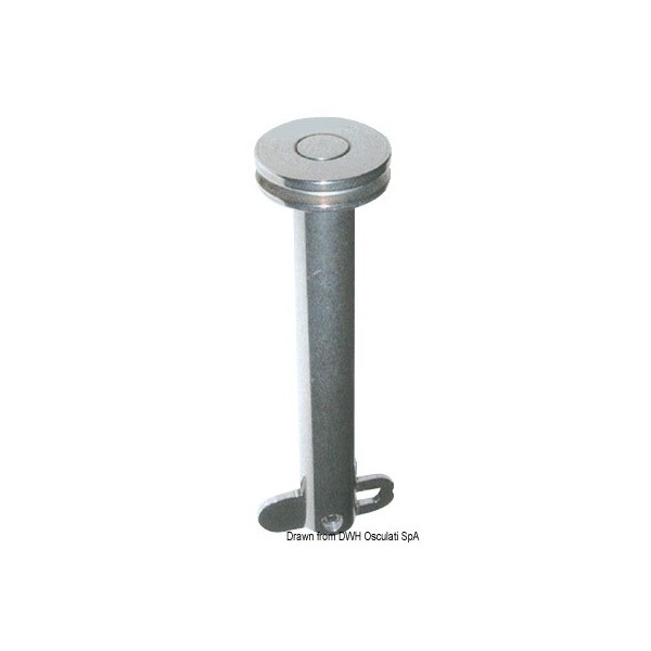 Goupille languette arrêt AISI 316 100 mm Ø 10 mm A  - N°1 - comptoirnautique.com