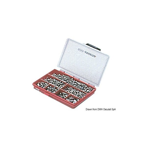 Boîte à vis Compact 540 pcs  - N°1 - comptoirnautique.com