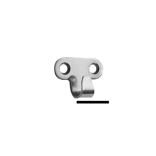 Gancio in acciaio inox stampato 32x24 mm - N°1 - comptoirnautique.com