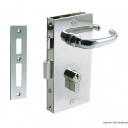 YALE lock, right brass ch