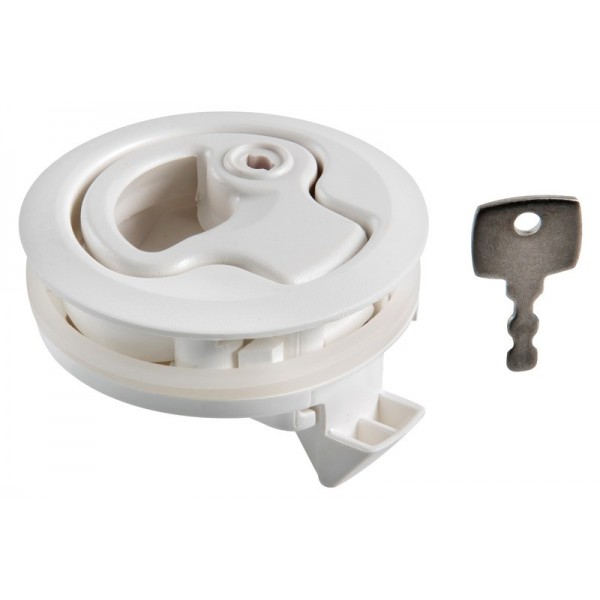 Ascensore-pavimento in nylon bianco con serratura - N°1 - comptoirnautique.com