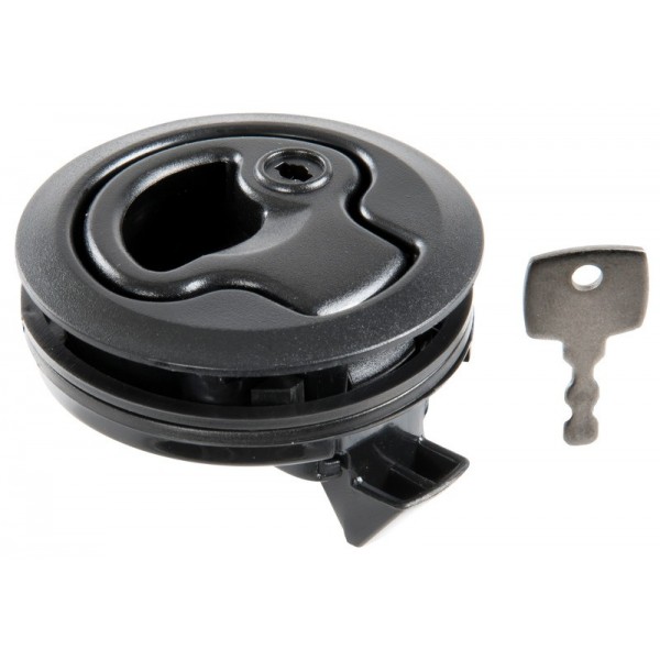 Sollevamento-pavimento in nylon nero con serratura - N°1 - comptoirnautique.com