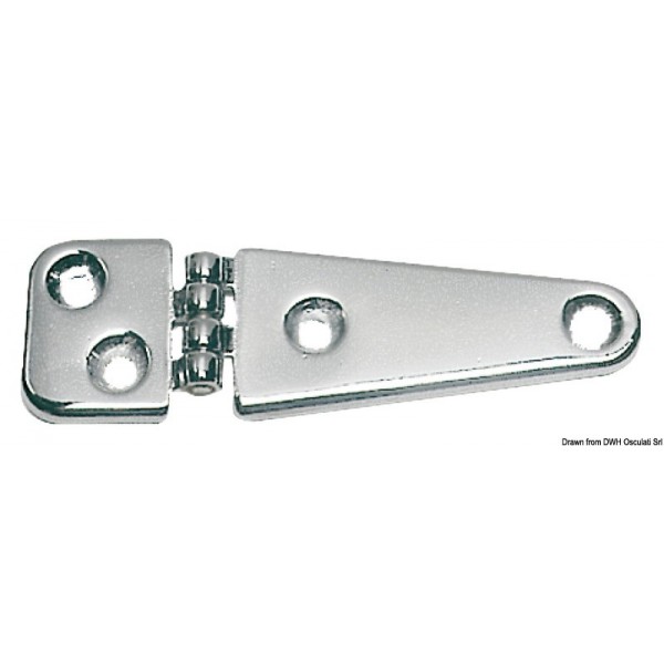 Charnière asymétrique laiton chromé 103x32 mm  - N°1 - comptoirnautique.com