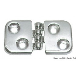 Chrome-plated brass hinge...