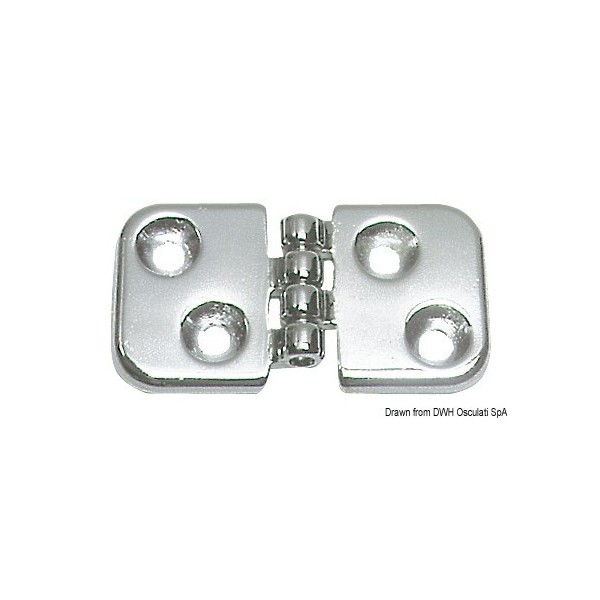 Bisagra de latón cromado 60x32 mm - N°1 - comptoirnautique.com