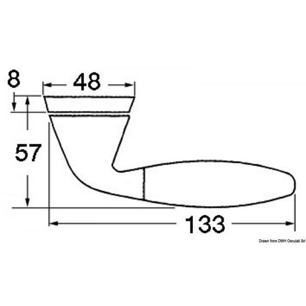 Pair of Oliva brass handles - N°2 - comptoirnautique.com
