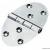 Charnière ovale 56x90 mm avec goujons 2 mm  - N°1 - comptoirnautique.com