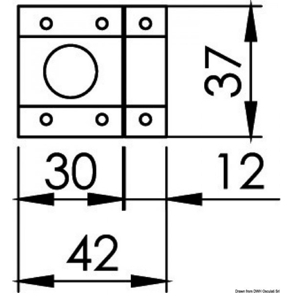 Schlagzeuger Messing vernickelt 37x42 mm - N°2 - comptoirnautique.com