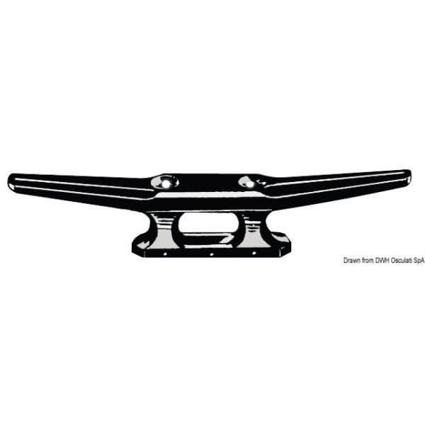 Tacchetto filettato in nylon nero 110 mm - N°1 - comptoirnautique.com
