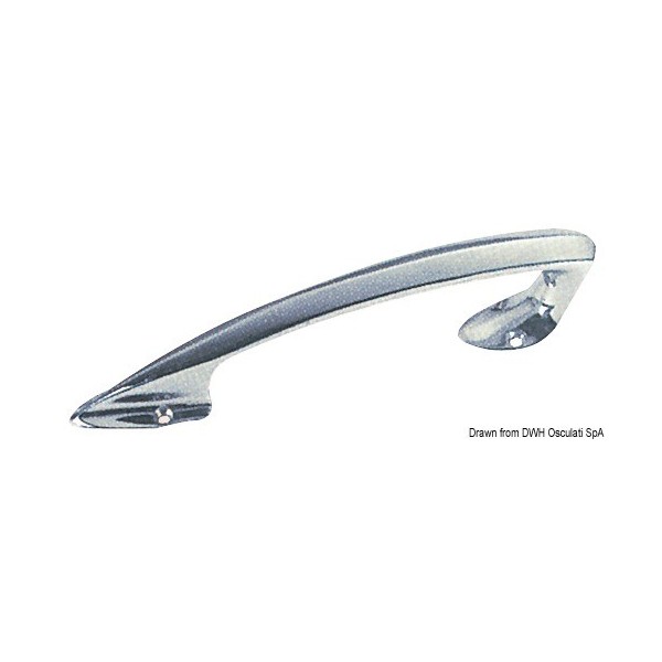 Maniglia ad arco in ottone cromato 200x33x35 mm - N°1 - comptoirnautique.com