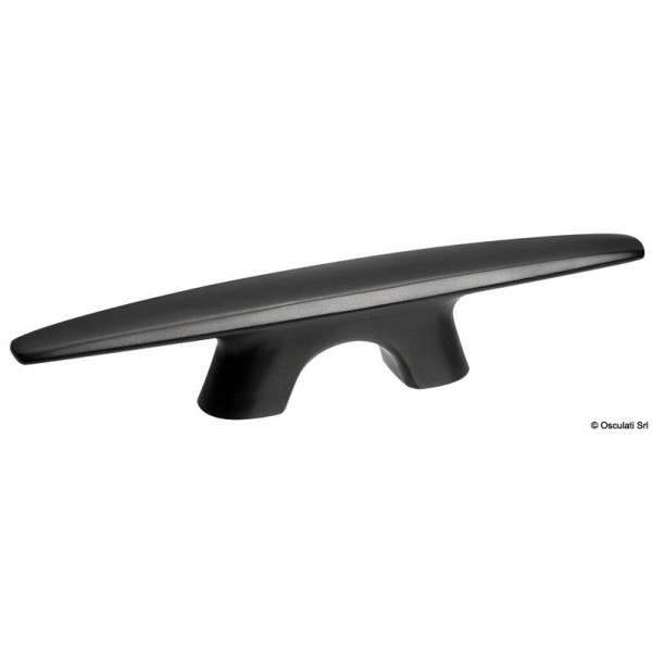 Bitte in alluminio anodizzato nero Aero 158 mm - N°1 - comptoirnautique.com