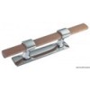 Tacchetto in ottone cromato e mogano 210 mm - N°1 - comptoirnautique.com