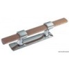 Chrome-plated brass and mahogany cleat 260 mm - N°1 - comptoirnautique.com 