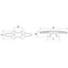 Tassello Bull Dog da 158 mm - N°2 - comptoirnautique.com
