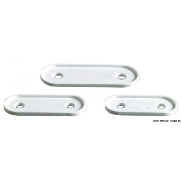 Base in plastica bianca per 40.132.15  - N°1 - comptoirnautique.com