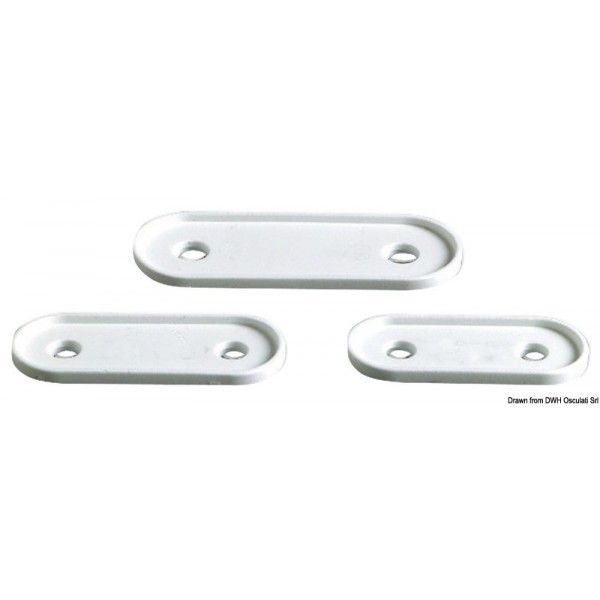 Base plastique blanche pour 40.132.20  - N°1 - comptoirnautique.com