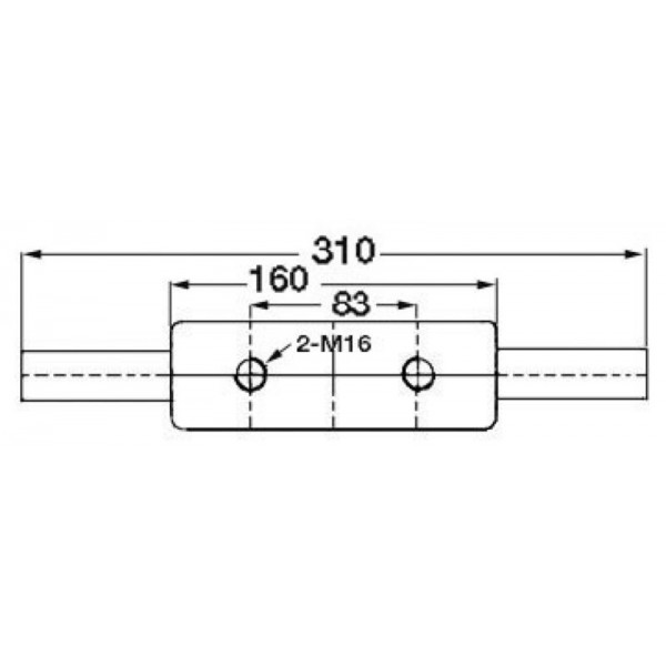 Taquet Nordik AISI316 poli miroir 310 mm  - N°1 - comptoirnautique.com