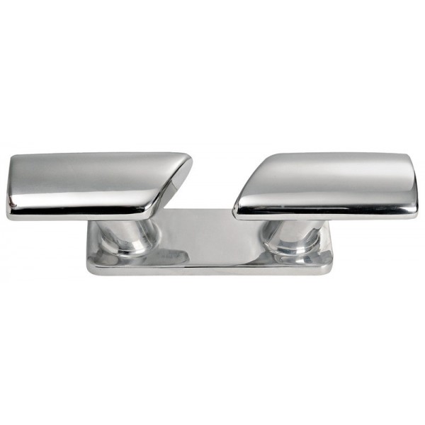 AISI316 mirror-polished SCANDINAVIAN cleat 203 mm (sold in pairs) - N°2 - comptoirnautique.com