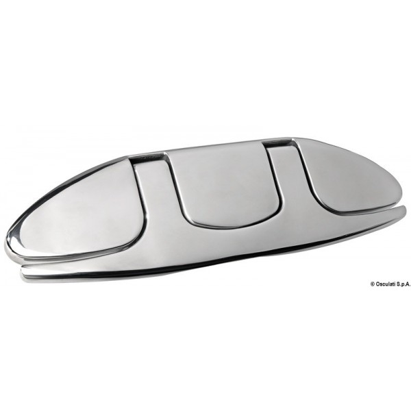 Folding cleat AISI316 mirror polished 115 mm - N°3 - comptoirnautique.com