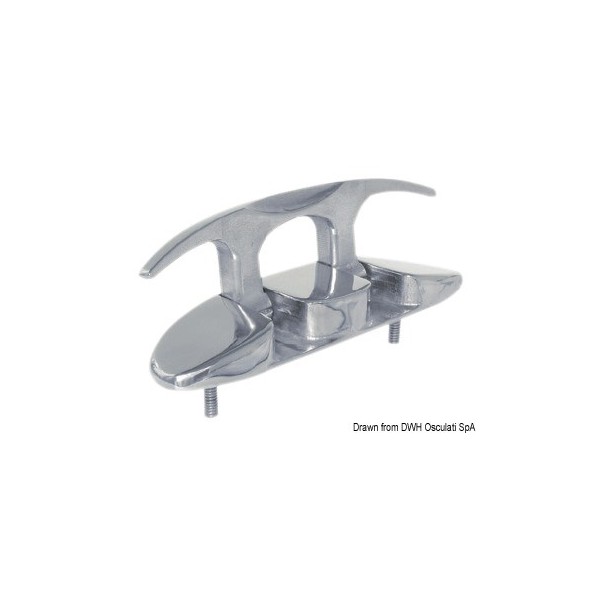 Cornamusa plegable AISI316 pulido espejo 115 mm - N°4 - comptoirnautique.com