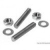 Kit di viti di fissaggio in acciaio inox per tacchetta 14x100 mm