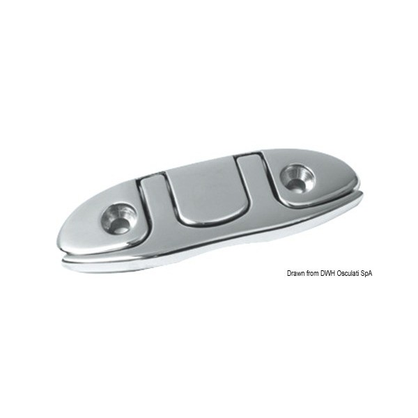 Folding cleat AISI 316 140 mm - N°1 - comptoirnautique.com